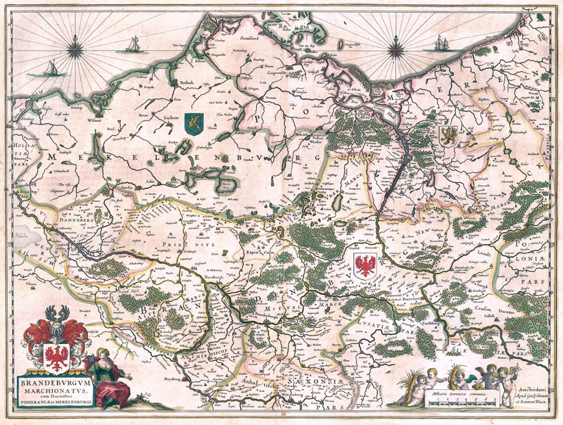 Brandenburg-Mekelenburg 1645 Willem Blaeu